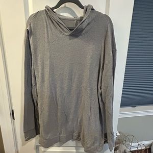 Grey Maternity Hooded Sweatshirt